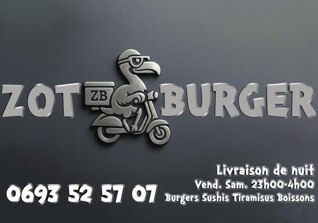 Livraison de Nuit de Burgers, Sushis, Tiramisus, Boissons Fraîches sur l'ile de la Réunion. Les Week End - Vendredis et Samedi soirs, de 23H00 à 04H00.